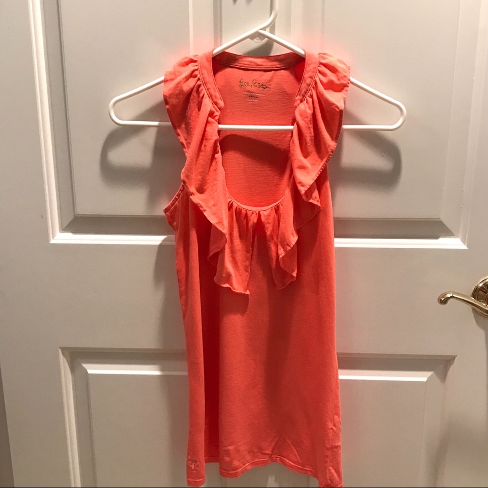 Lilly Pulitzer Ruffle Racer Back Tank Top - Picture 6 of 7